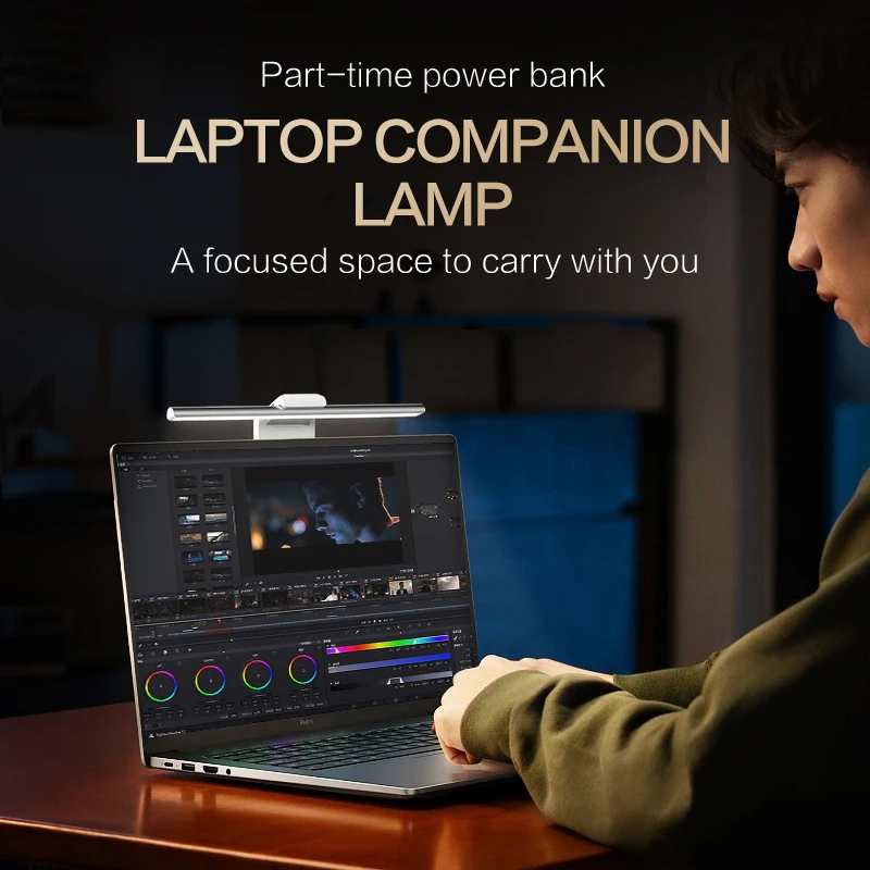 Wholesale 5000mah Magnetic Attachment Dimmable Hanging Smart Control Rechargeable Eye Protection Laptop Monitor Screen Light Bar