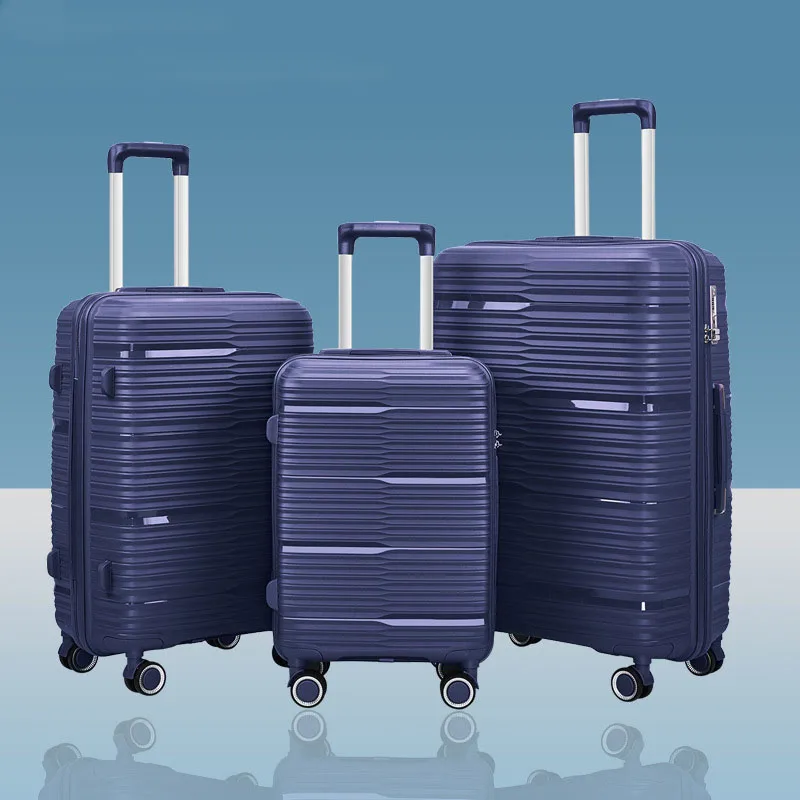 Luggage Set Suitcases 3 Pieces Durable Fashion Travel Suitcases Set 4 Wheels Large Space Trolley Bag With Digit Password Lock