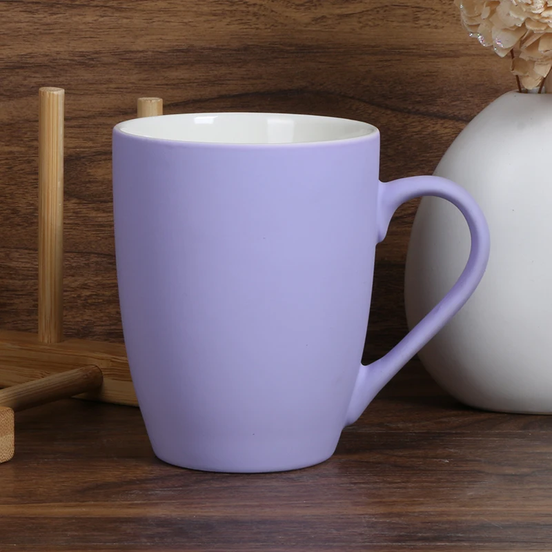 2022 hot sale high quality matte sublimation mugs customized color simple ceramic mugs