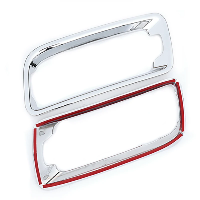 Front Fog Lamp Frame Cover ABS Chrome Car Head Foglight Lamp Frame Sticker Styling Accessories For Mitsubishi Pajero V97V93V87