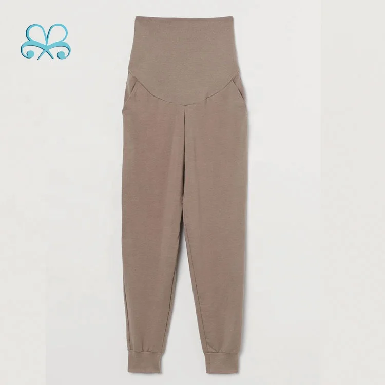 2021 High waist lightweight maternity tapered sweatpants joggers