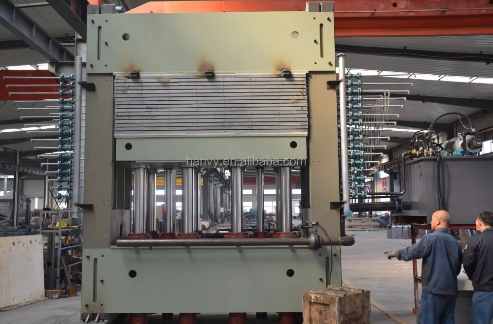 
4x8ft Hot Press Machine For Plywood with Q345B Solid Hot Platen 