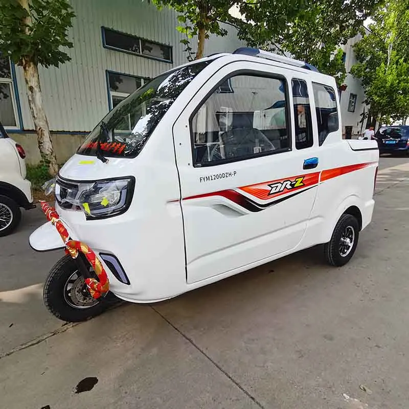 passengers 3 wheel motorcycle three wheel car adult cargo tricycle enclosed electric tricycle truck