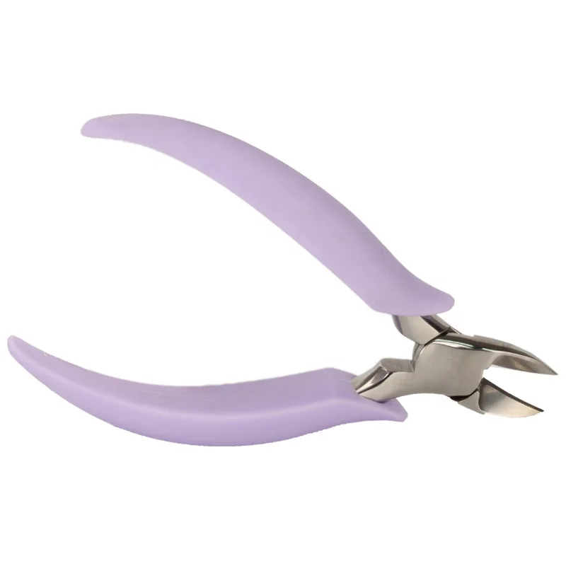 Purple Black Pedicure Professional Podiatrist Stainless Steel Toenail Ingrown Toe Nail Plier