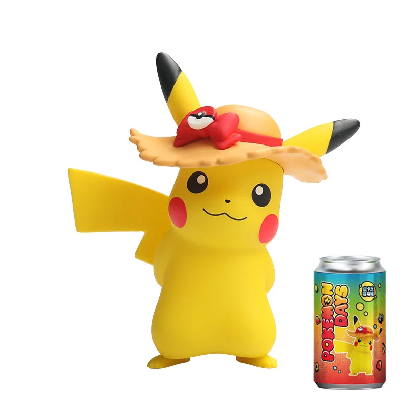 Hot Selling Can Pokemoned Boxes Anime Pokemoned Pika Anime Heart Pokemoned Picachu Action Figures Kids Boys Girls Toys