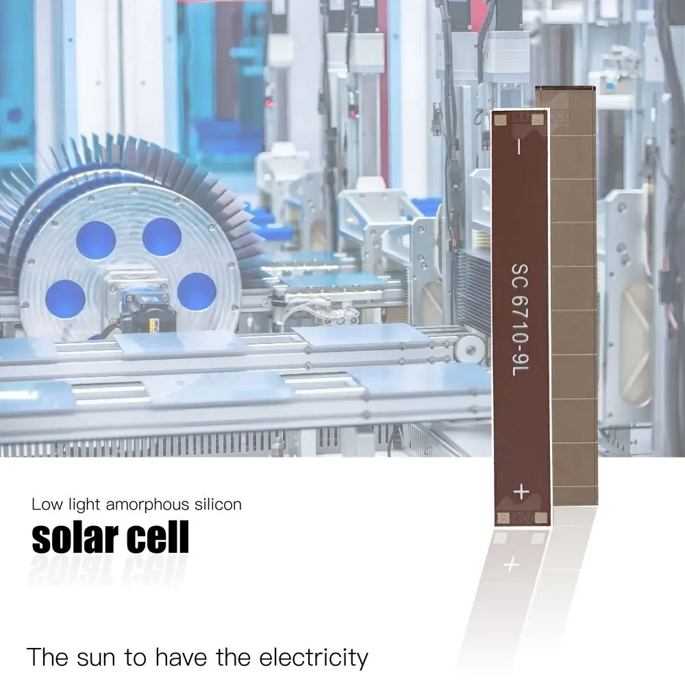 Solar Energy Products 67*10mm 5uA 3.3V Amorphous Solar Panel Energy Saving Equipment High Quality Thin Film Solar Panel