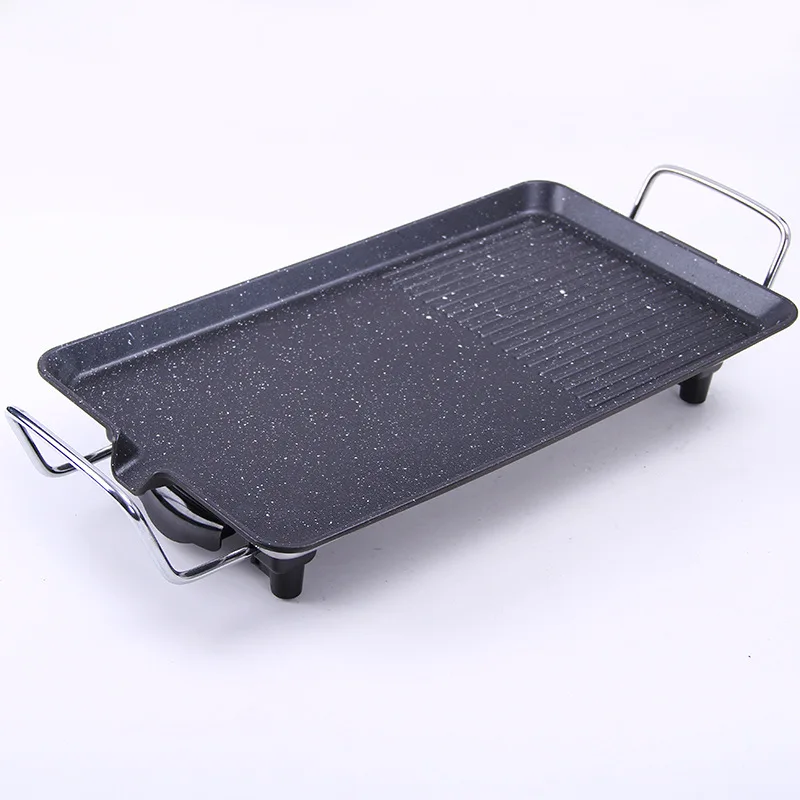 Large Capacity Aluminum Die-cast Electric Baking Pan Multi-purpose Non-Stick BBQ Grills Smokeless