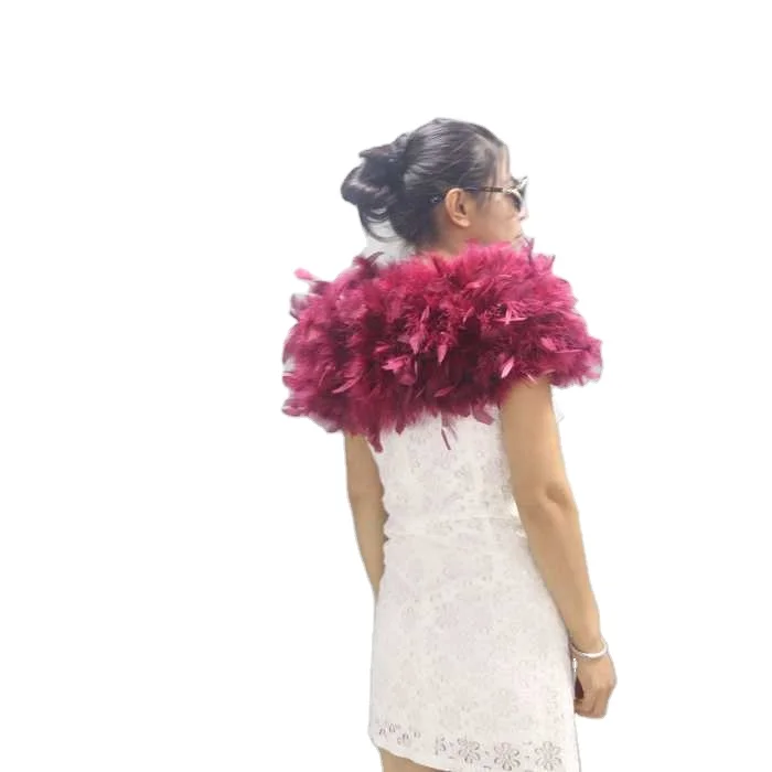 Wholesale New Women Real Ostrich Feather Fur Poncho Or Lady Turkey Fur Shawl