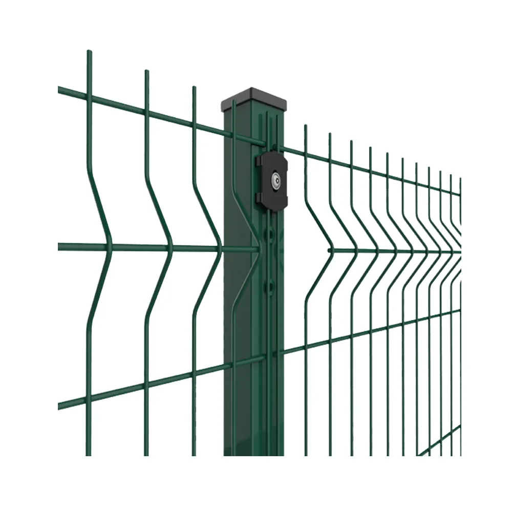 Wholesale outdoor green color 2.4m powder coated 3D curved fence