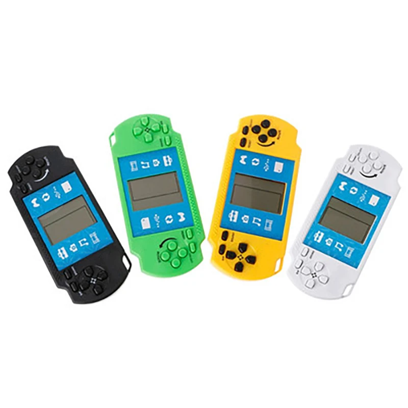 Russia Handheld Game Machine Children Classic Nostalgic Building Blocks Retro Puzzle Game Machine
