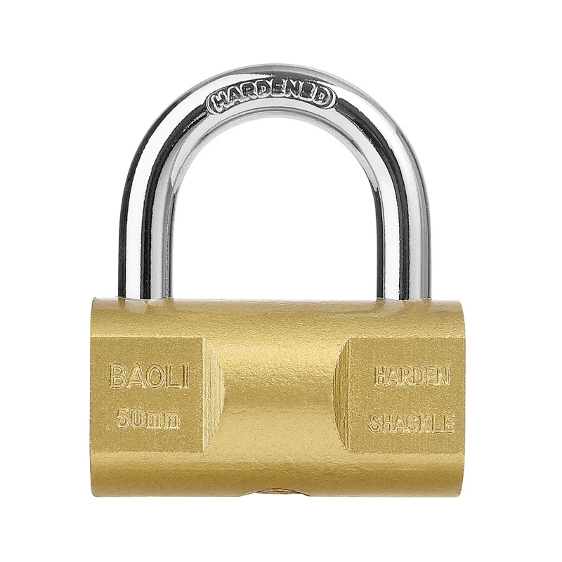 YH9182 Hammer shaped solid brass padlock