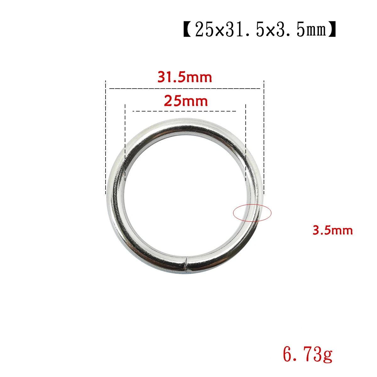 YN-OR01 Hot Sale Metal Ring iron Round Metal O Ring Welded O Rings