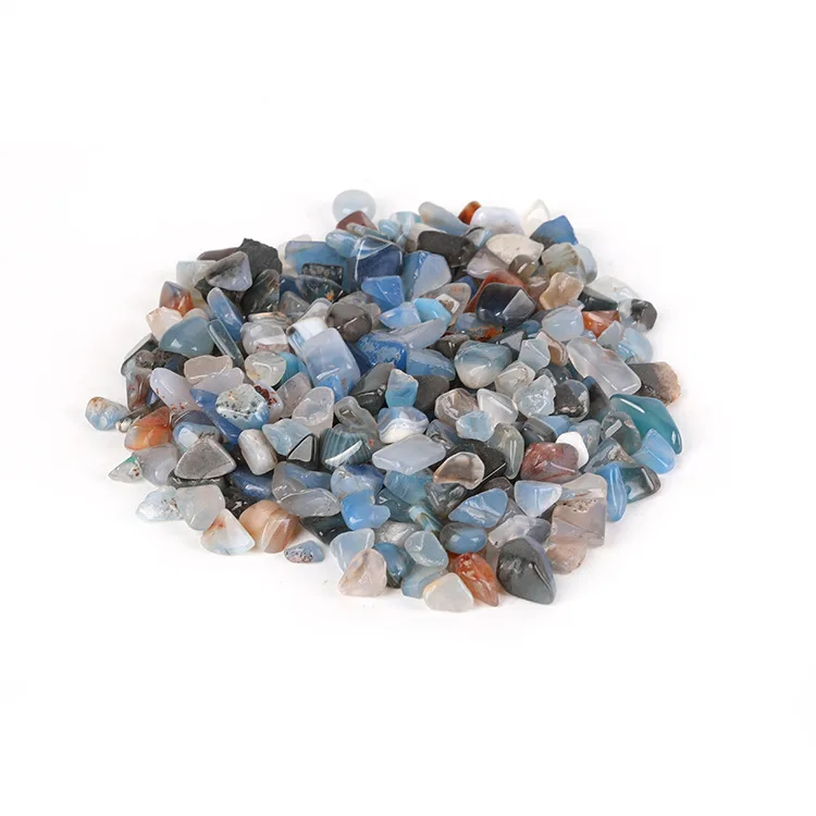 Распродажа, полированный размагничивающийся натуральный разбиваемый фрагмент, Синий Агат, гравий, гравий, ароматические камни для украшения, амулет «сделай сам»