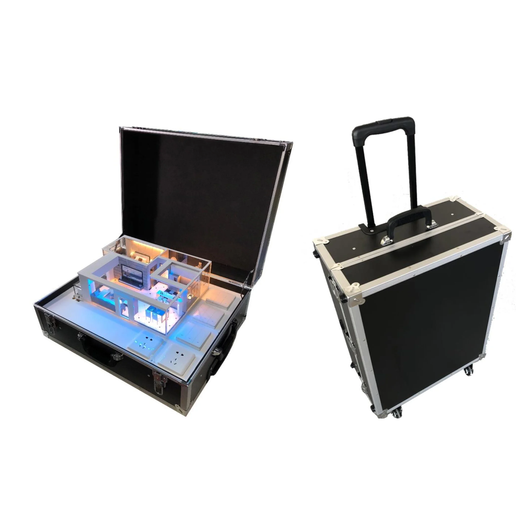 Demo box for smart home showcase, support ODM and OEM to print your logo on box and easy to carry