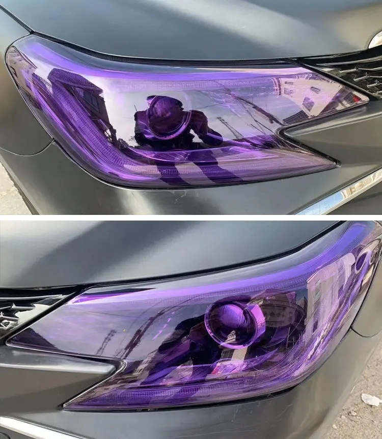 self healing PPF TPU car headlight tint film UV color change photochromic protective film automotive taillight color film 15M