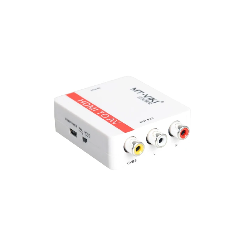 Mini plastic 1080P HDMI to AV RCA Converter