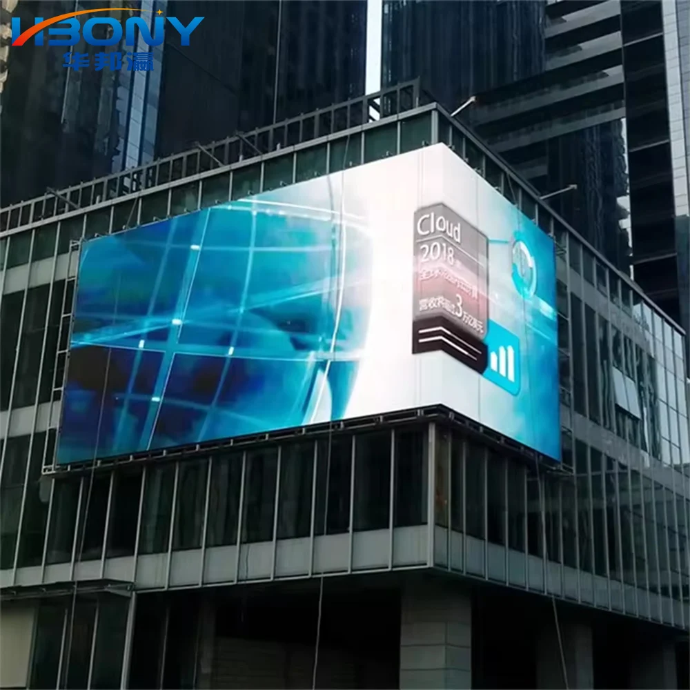 Customized Waterproof Hd Led Display Street Pole P10 Smd Outdoor Matrix Screen Advertising Full Color Led Module Panel Billboard