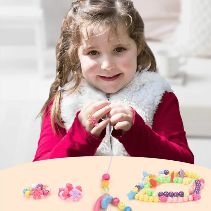 Детские браслеты для самостоятельного изготовления, креативная веревка для рук, игрушки для девочек, бисерные украшения, развивающие игрушки