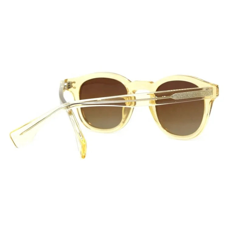 
Unisex Fashion Round Polarized Injection Acetate Sunglasses 