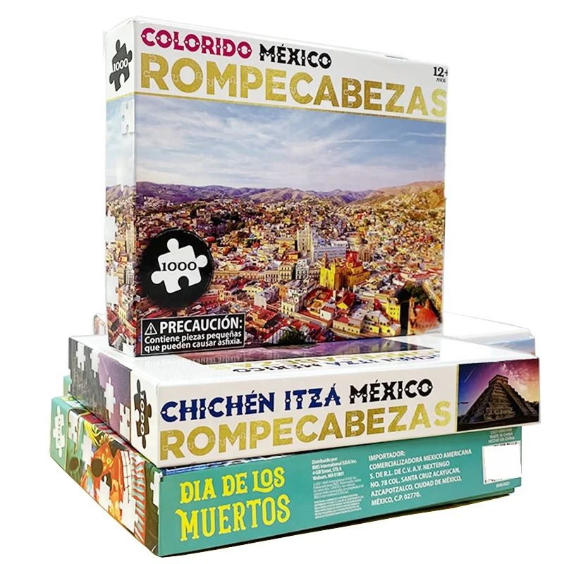 China Supplier Custom blank sublimation Puzzles 1000 For Adult Pieces Paper Cardboard Picture Jigsaw Puzzle 1000 Pieces