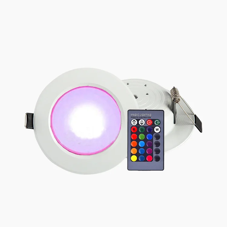 Smart RGB Downlight: Встроенный светодиод пульт дистанционного управления диммер потолочный свет
