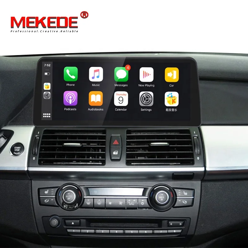 12 3 'snapdragon Android 10 автомобильный навигационный плеер для BMW X5 E70 X6 E71 CCC CIC Автомобильный GPS стерео аудио мультимедийная система без