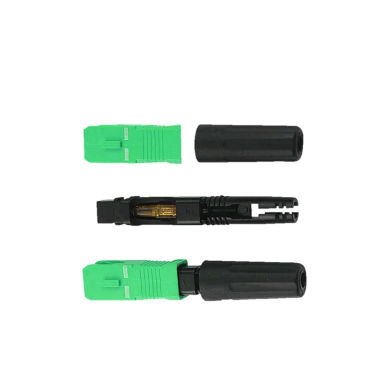 Волоконно-оптический Быстрый разъем SC APC UPC быстрый для FTTH Прямого Кабеля полевое завершение