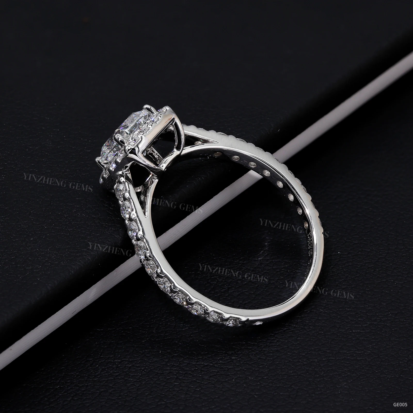 YinZheng lab grown diamond ring Square Cushion cut 1.56ct vvs lab diamond 14k gold lab grown diamond ring