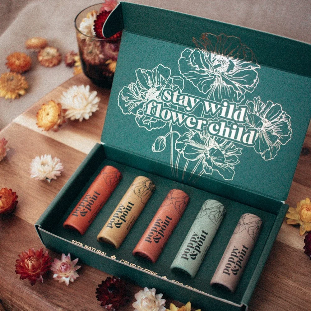 Hot Sale Biodegradable Cosmetic Push Up Paper Tube Packaging Custom Design Cylinder for Deodorant Lip Balm