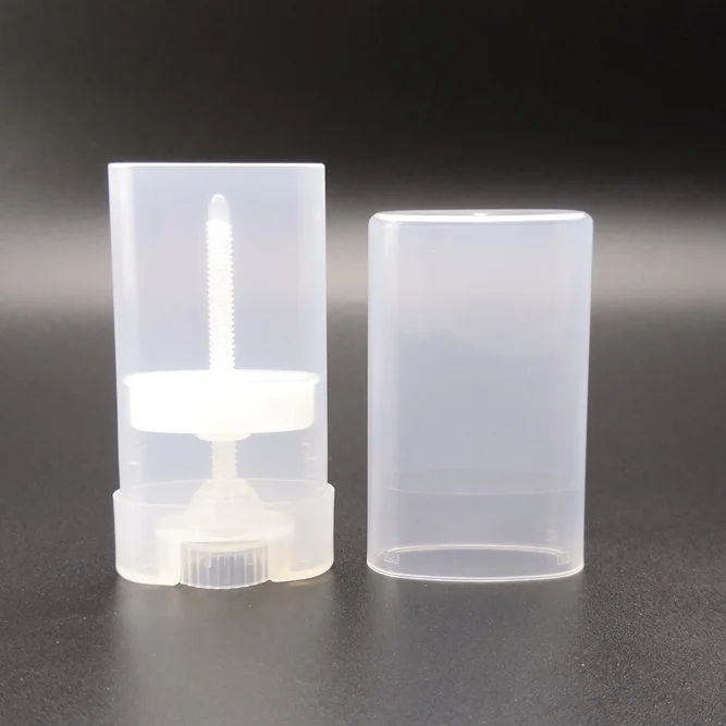 Deodorant Empty Bottle Oval Plastic Deodorant Stick Tube Screen Printed