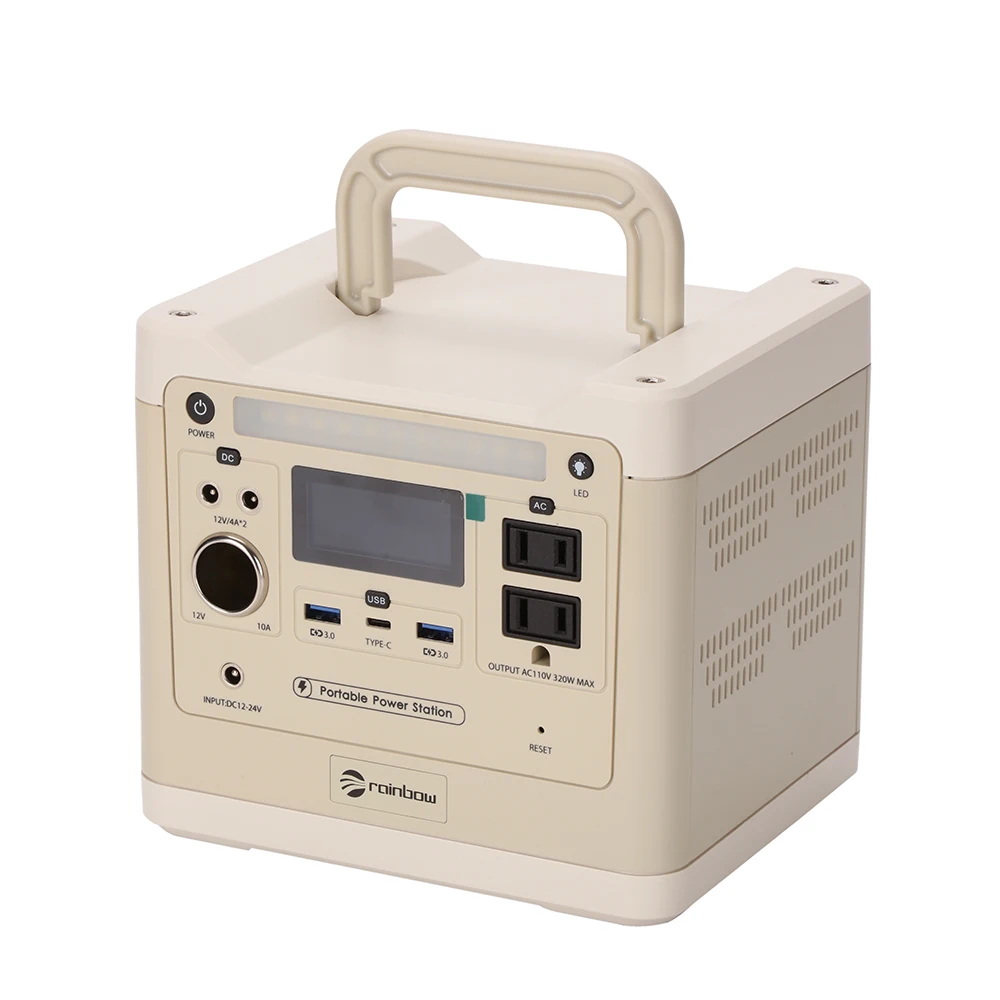 Portable Charging Power Station 320W Home Outdoor With AC DC Camping Lithium Battery Backup USA Japan