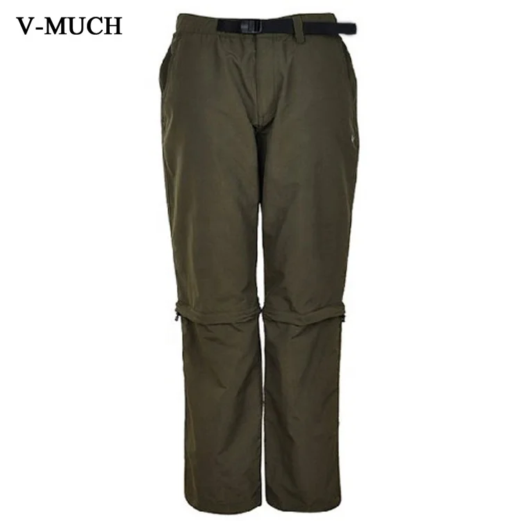 
New Arrival Adult black pants Multiple pockets detachable trousers ladies Elastic waistband 