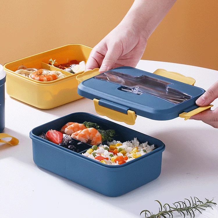 portable wheat straw eco-friendly bento lunch box for kids school  microwave safe food storage container lunch box