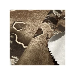 Hunting outdoor island printed fabric 100% polyester suede Feel coated fabric