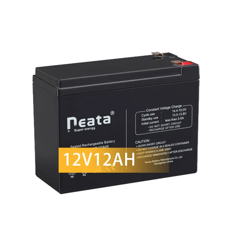 Neata rechargeable lead acid battery 12v 12Ah vrla storage battery for kids toy car electric/solar panel