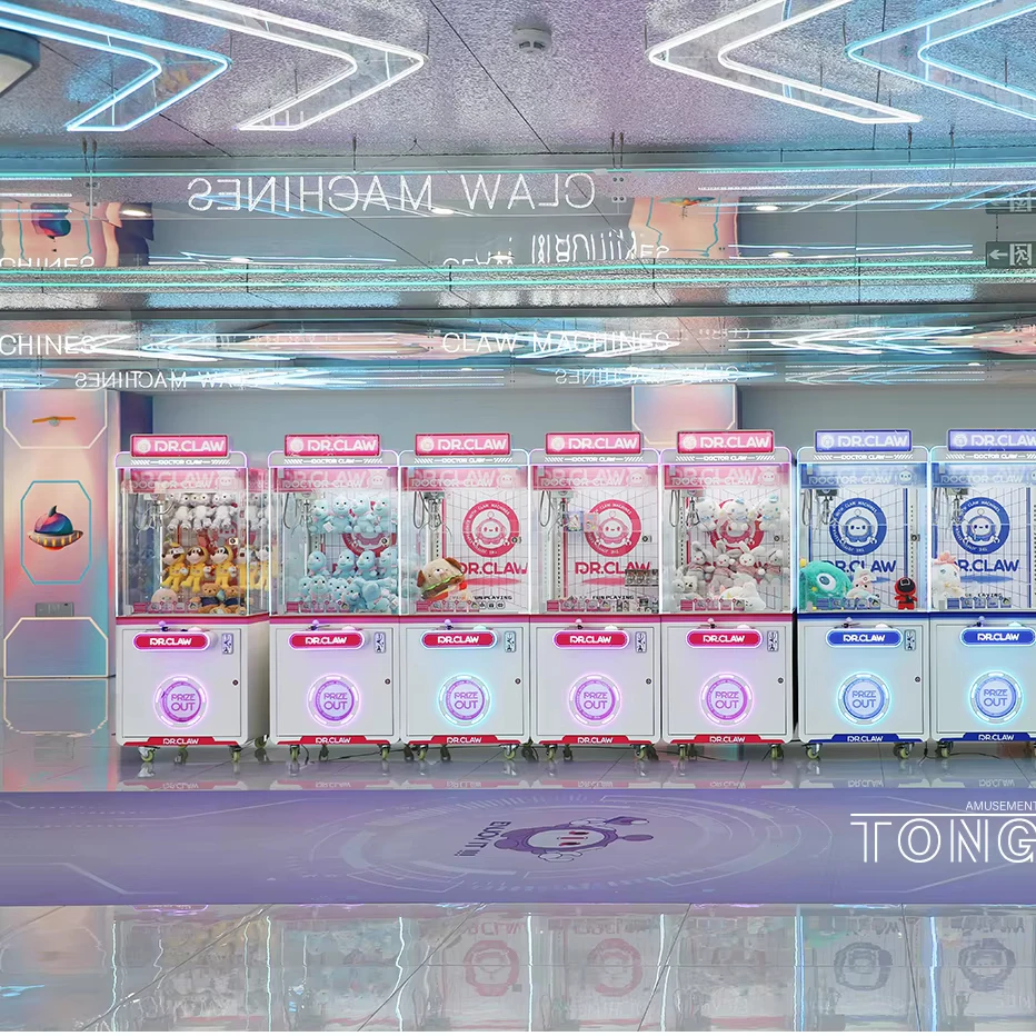 Mini Arcade Prize Claw Machine Game Center Catch Doll & Stuffed Animals Grabbing Games with Lifetime Technical Support