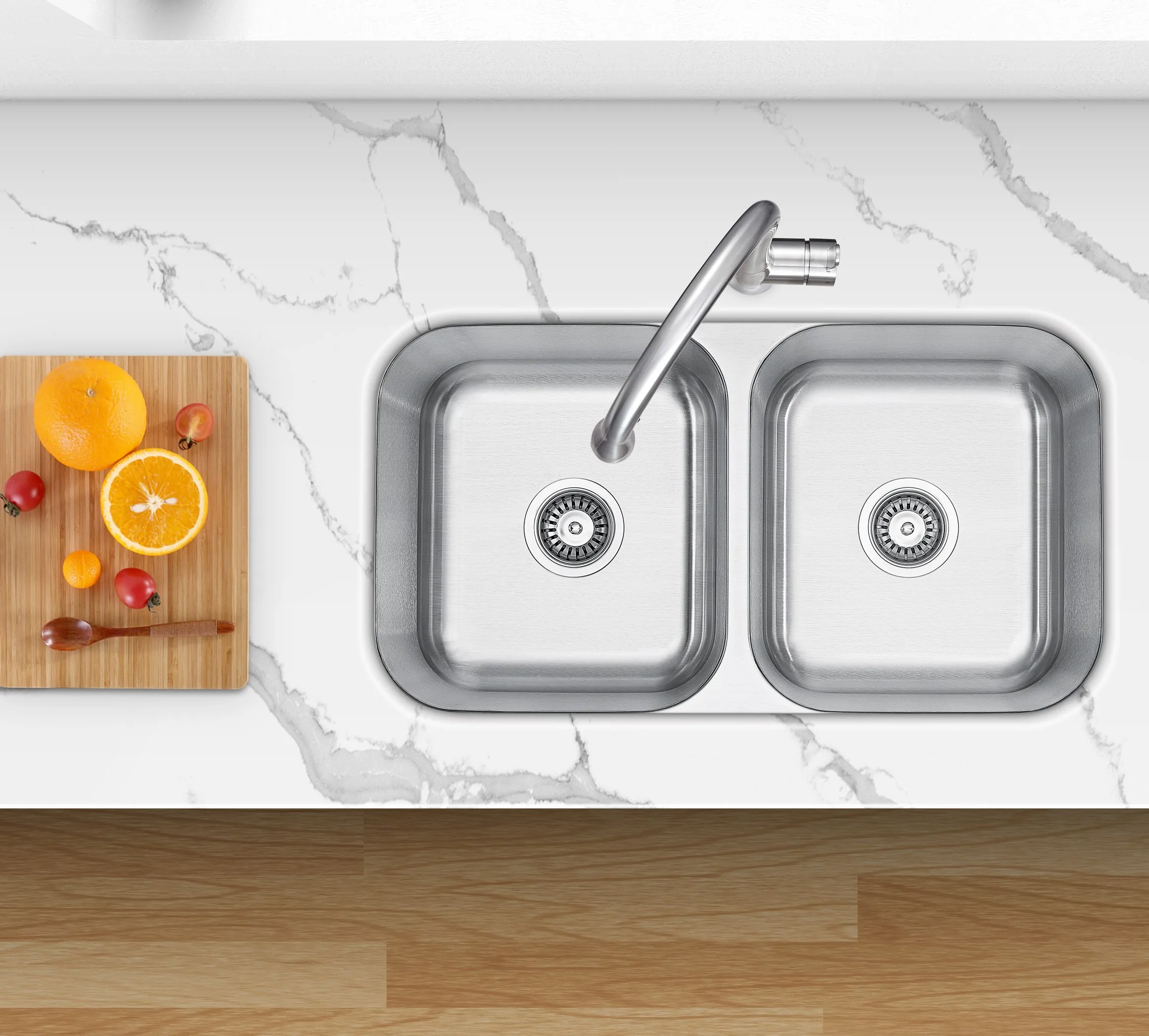 OEM kitchen Equipment Double Bowl Large Size Stainless Steel Sink