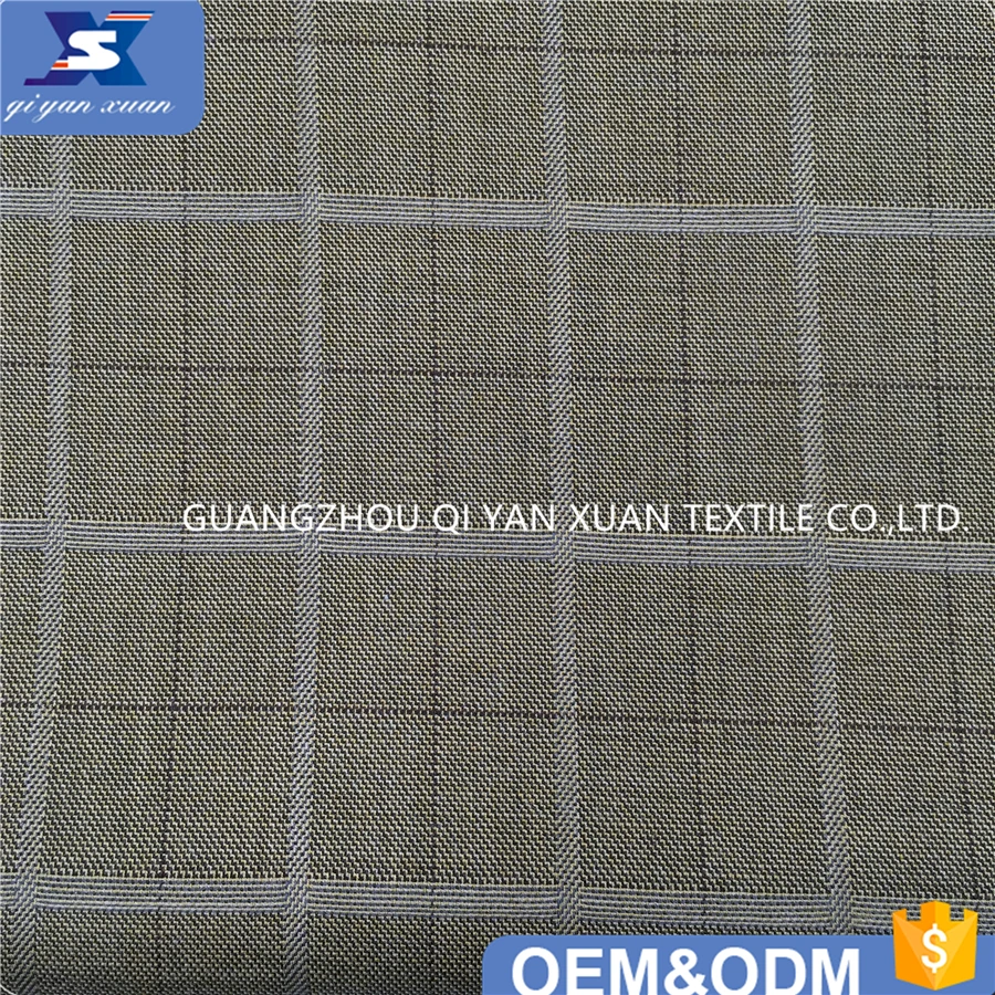 Новый полиэстер вискоза спандекс смешанный материал клетчатый дизайн подходит для мужского костюма Блейзер брюки одежда тканая ткань