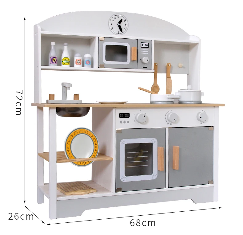 Super Popular Wholesaler Wooden New Product Pretend Play Set Cooking Kitchen Toys for Kids