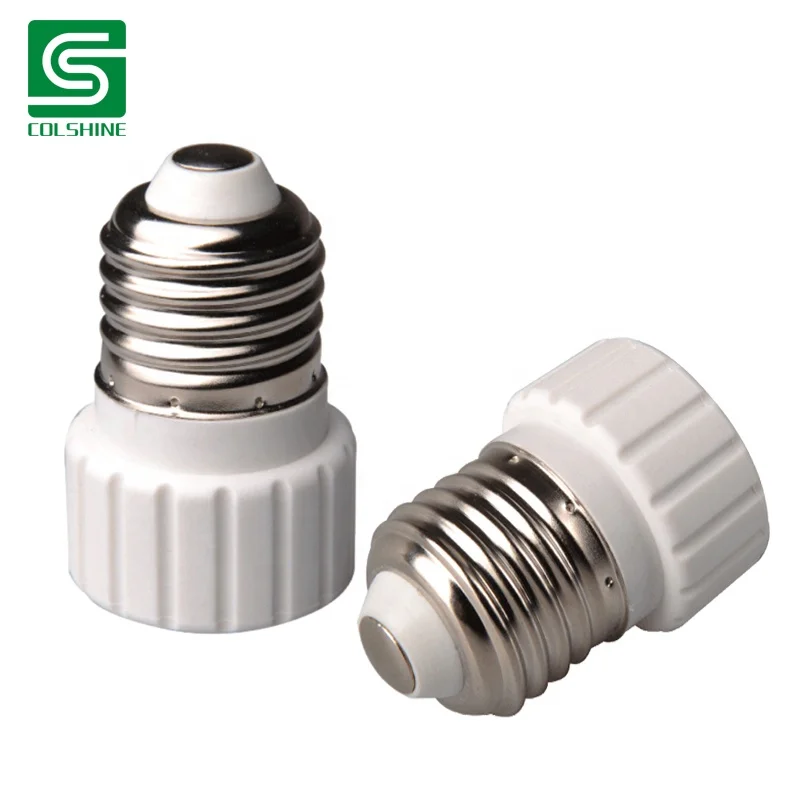 White Adapter Socket E27 to GU10 Light Bulb Converter