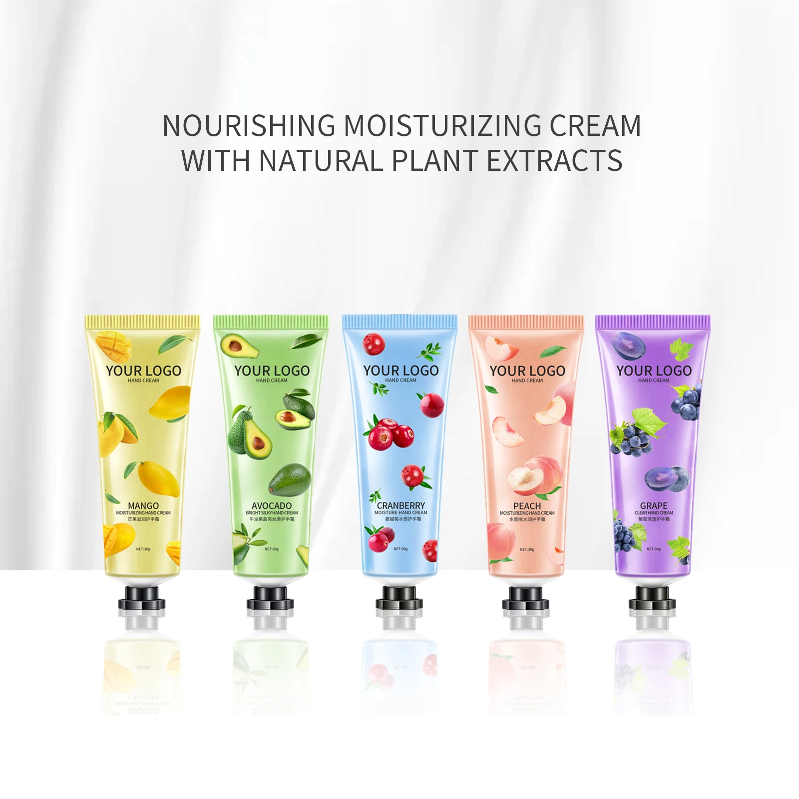 OEM/ODM Private Label Natural Plant Extract Hand Cream Nourishing Moisturizing Hand Whitening Cream Avocado Hand Cream