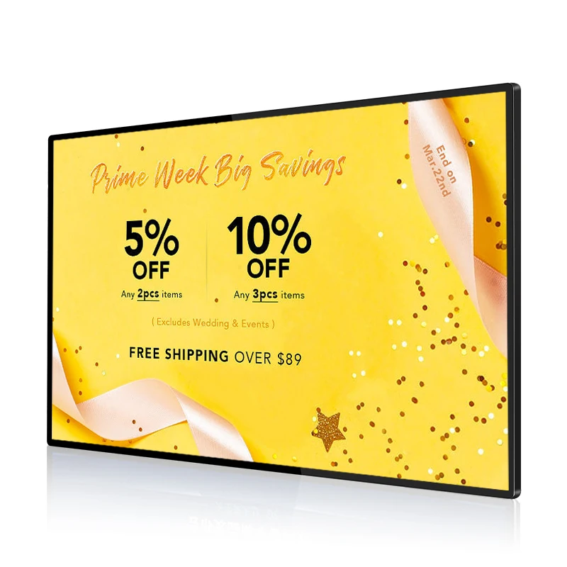 32 inch lcd ultra thin android digital signage player petrol station digital signage display