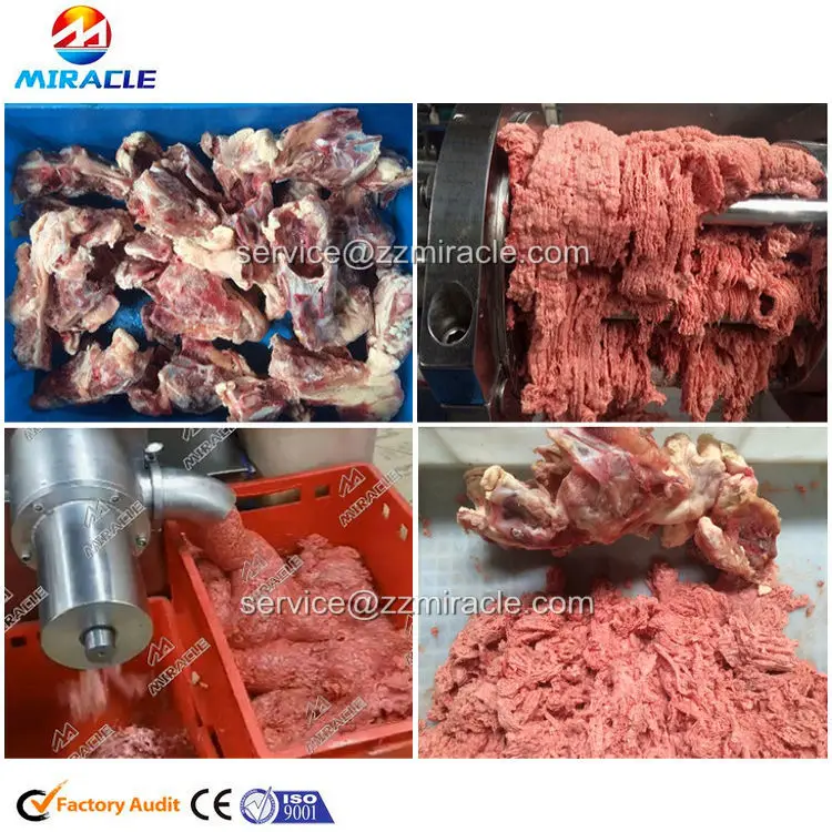 Factory Price Rabbit Meat Deboner Duck Deboning Chicken Pork Cow Bone and Separator Machine