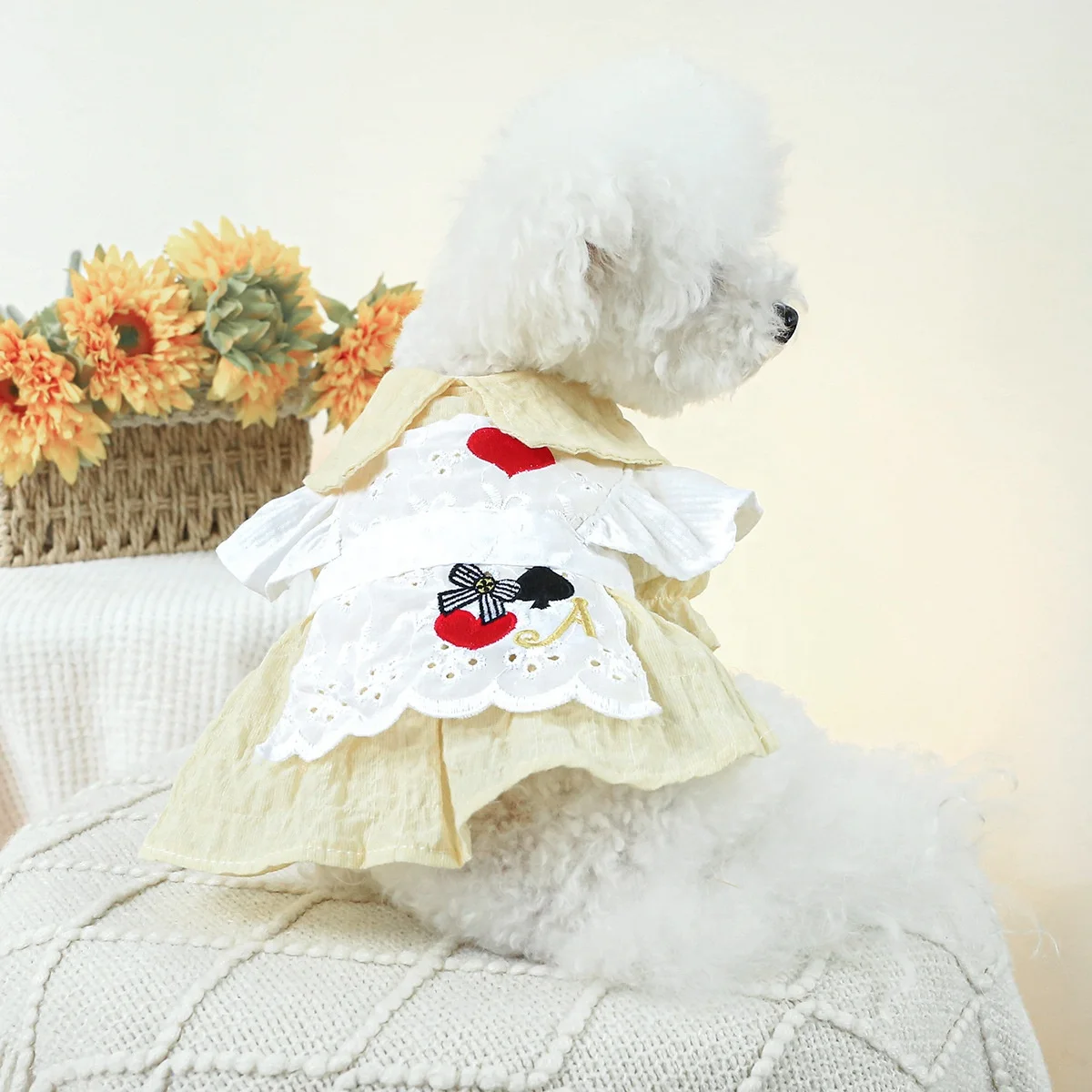Factory Direct Sales Lace Design Pet Clothes Tutu Sweet Petty Skirt Dog Dress Shirt Pet Clothes for Dogs and Cats
