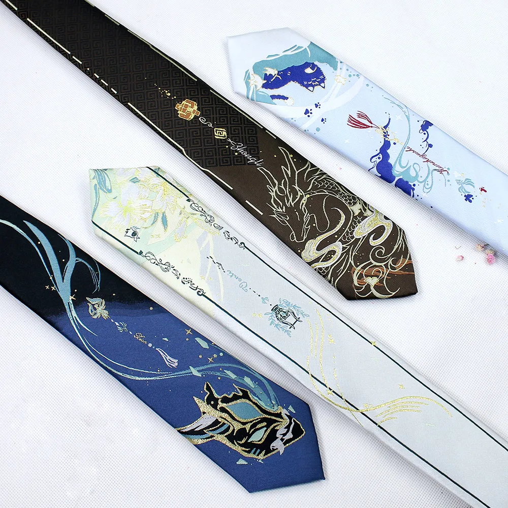 Genshin Impact Venti Xiao Zhong Li Wanderer мультфильм коллекционер Аниме Галстук косплей реквизит украшения шоу coser