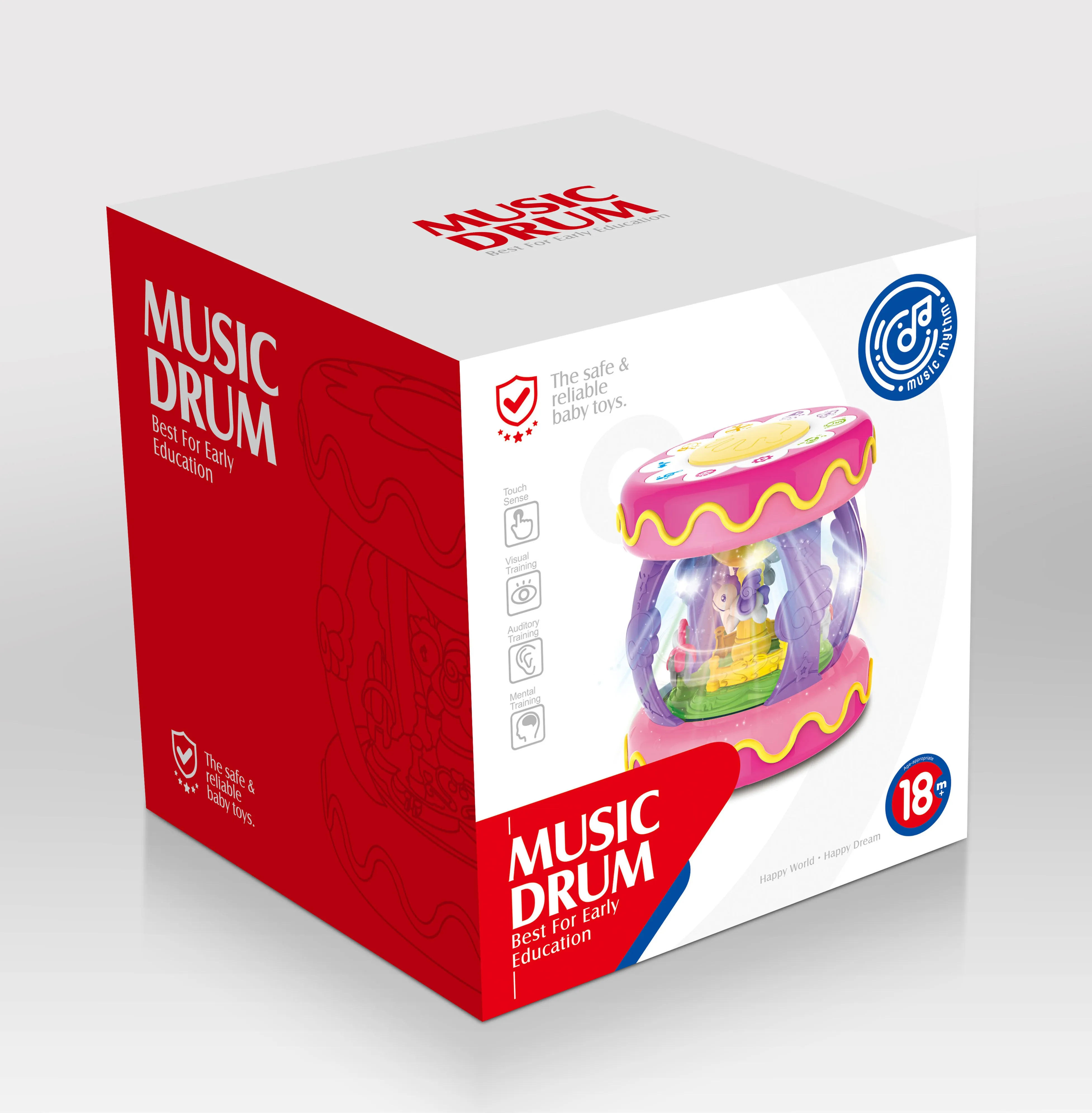 Baby Music Rotating Tap Drum (Middle Drum) (Blue)