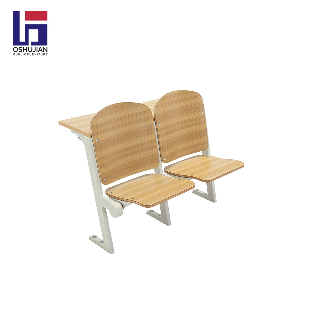 Wholesale school furniture used university classroom wooden student desk and chair
