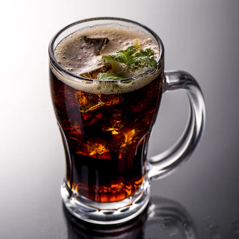 Low price stocked glass beer mug clear glass beer bottles 12 oz beer water glasses