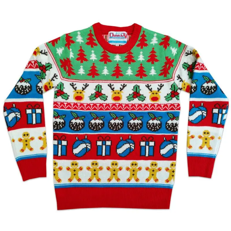 Ladies Knitted Christmas Jumper 100% Acrylic Custom Led Light Ugly Christmas Sweater Knitting Patterns