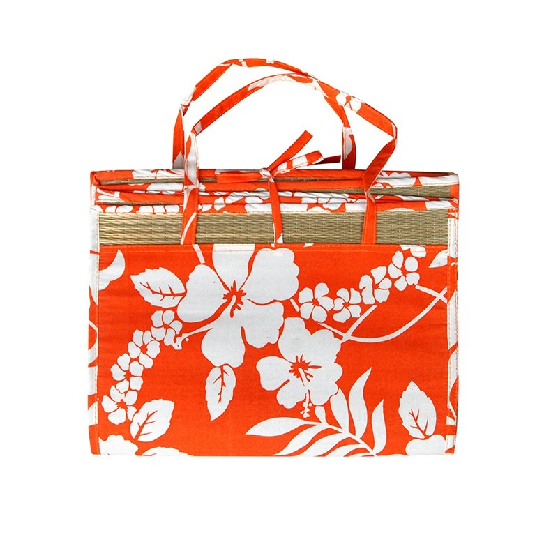 Custom Portable Straw Beach Pad Summer Sleeping Mat